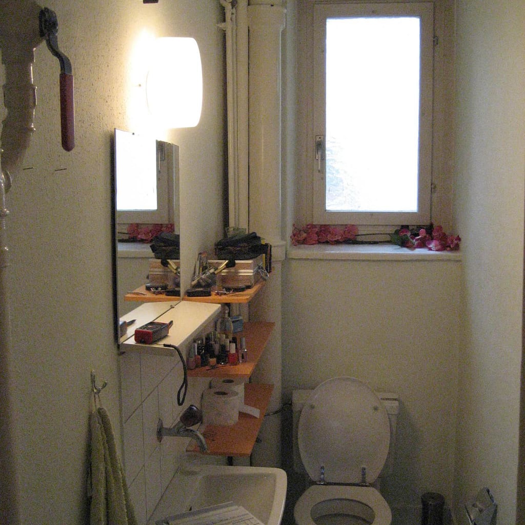 Sanierung Mehrfamilienhaus in Zürich Wipkingen, Toilette vorher
