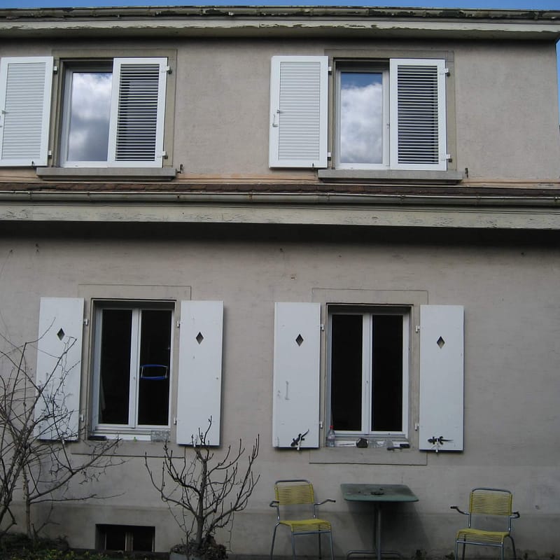 Umbau Reiheneinfamilienhaus Basel, Aussenansicht vorher