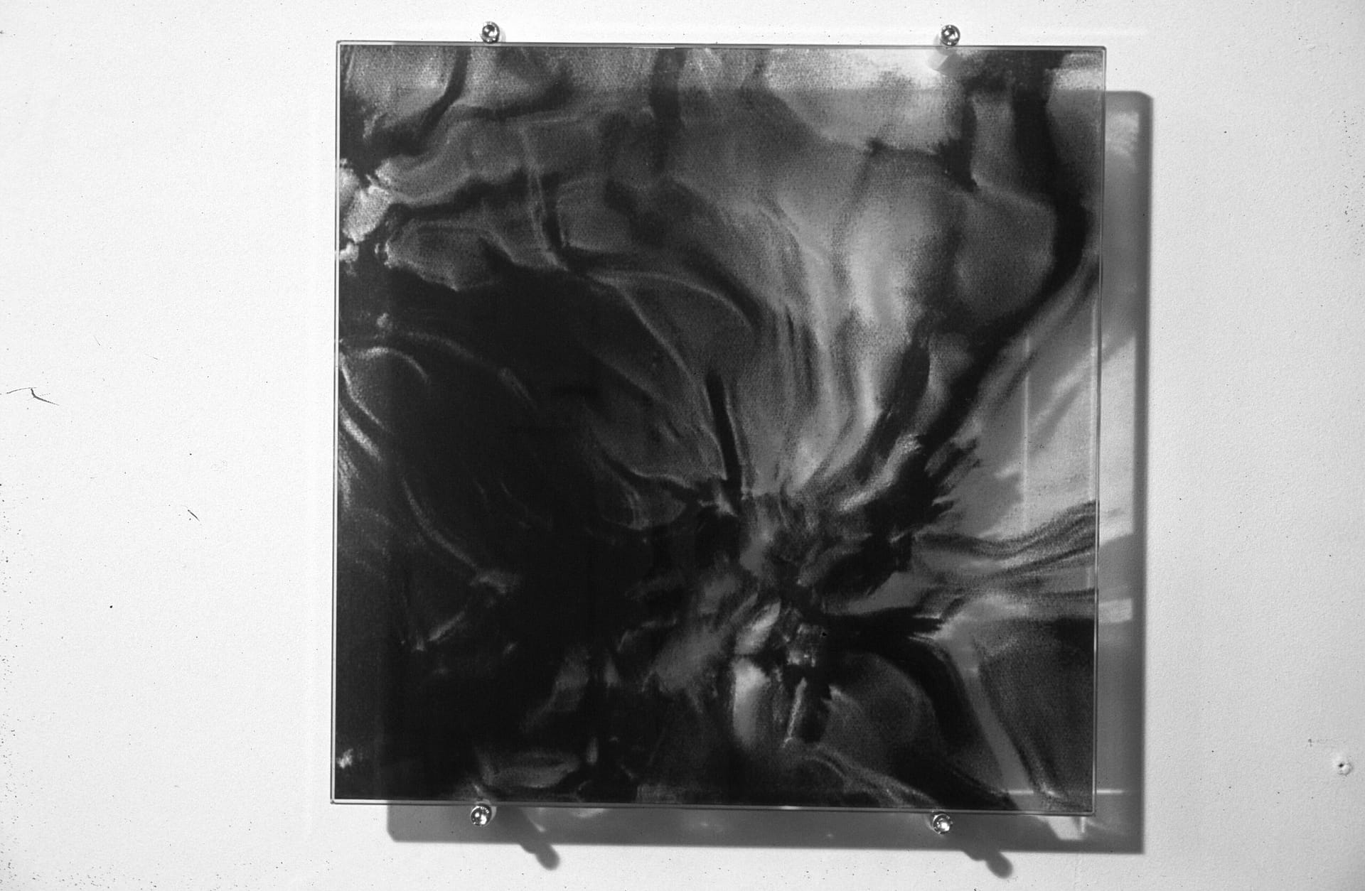 Siebdruck auf Glas, 30x30cm, 2002